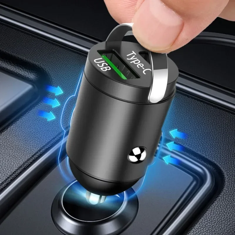 차량용 USB C 타입 고속 충전기 라이터, 아이폰 QC3.0 PD30W, 미 삼성 화웨이 전원 어댑터, 100W