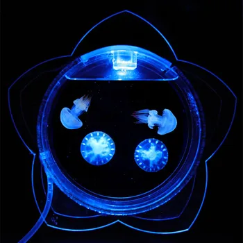 Eco Jellyfish Tank Small Desktop Fish Tank Pneumatic Circulation Jellyfish Tank Small Aquarium Aquarium Accessories 2