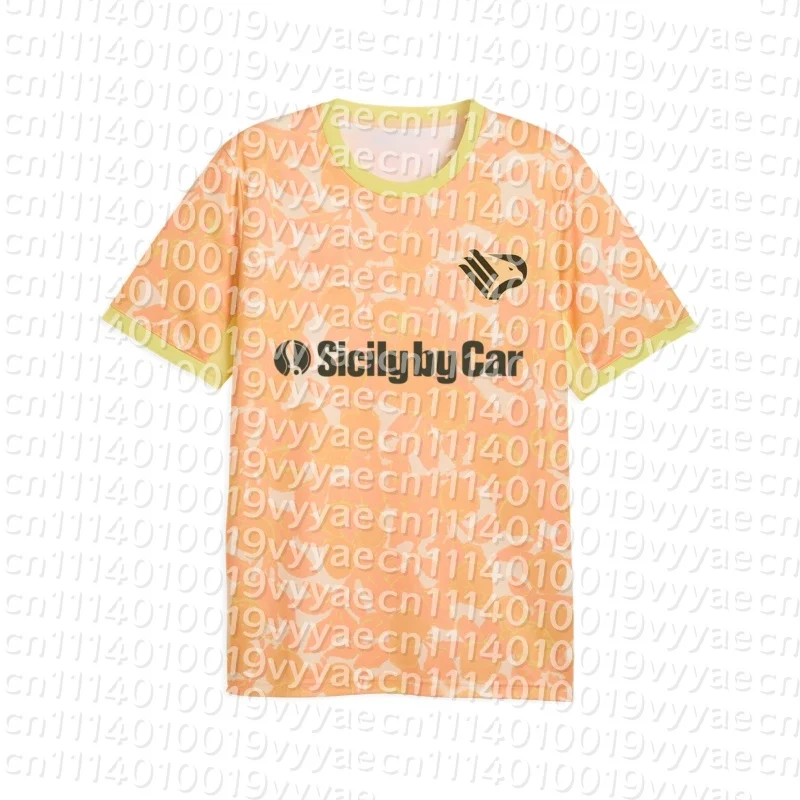 26-27 Palermo FC Style Familien-Partnerlook-Outfits Fußballtrikot Sommer Casual Kurzarm Fußball-T-Shirt für Männer, Frauen und Kinder Kleidung