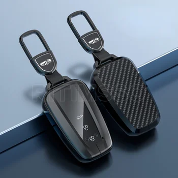 Nuovo arrivo in lega di carbonio ABS custodia per chiave auto per Toyota Prius Camry Corolla C-HR CHR RAV4 Prado accessori Cover