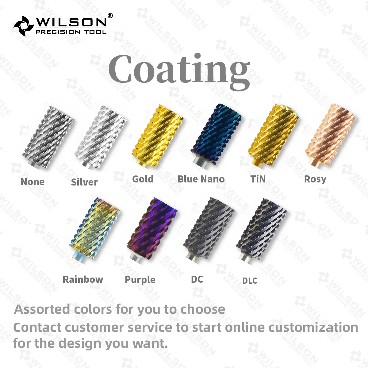 WILSON Typhoon Bits(2 Way)-Tools Nails Cutters for manicure Drill Bits nails accessories remove hard gel 5