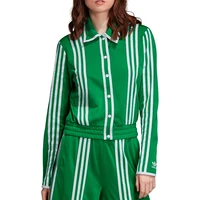 Veste à col décontracté rayée pour femme Adidas Authentic Trefoil 5