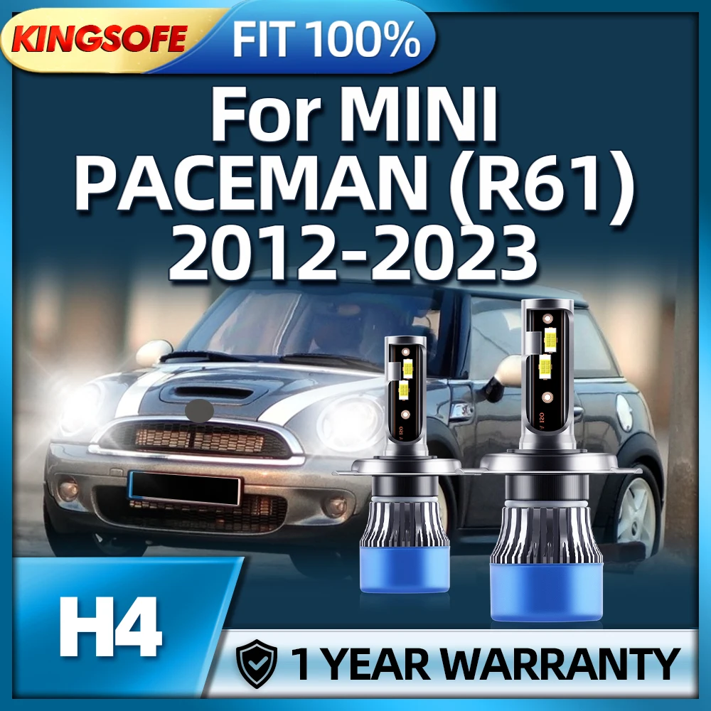 

42000LM H4 LED Headlight High Power Turbo Lamp 6000K For MINI PACEMAN R61 2012 2013 2014 2015 2016 2017 2018 2019 2020 21 222023