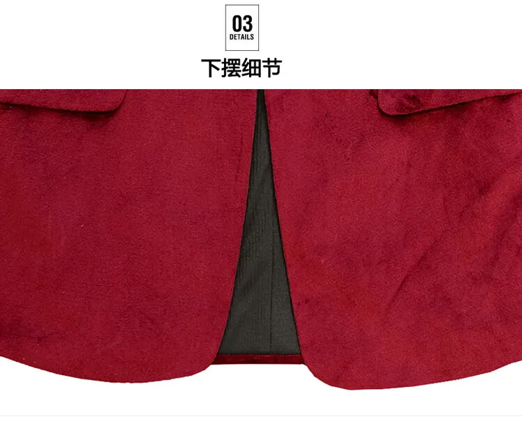 Lässige Herren-Samtkostüme in Unifarben 2026 Frühling Herbst Einknopf-Slim-Fit-Blazer Jacken Jugend Streetwear Mäntel Oberteile Kleidung – Detail 19