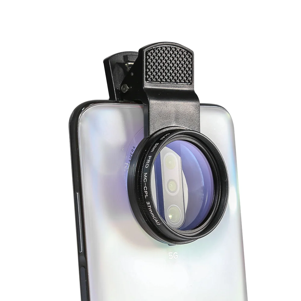 

Поляризационный фильтр для камеры, 37 мм, с зажимом