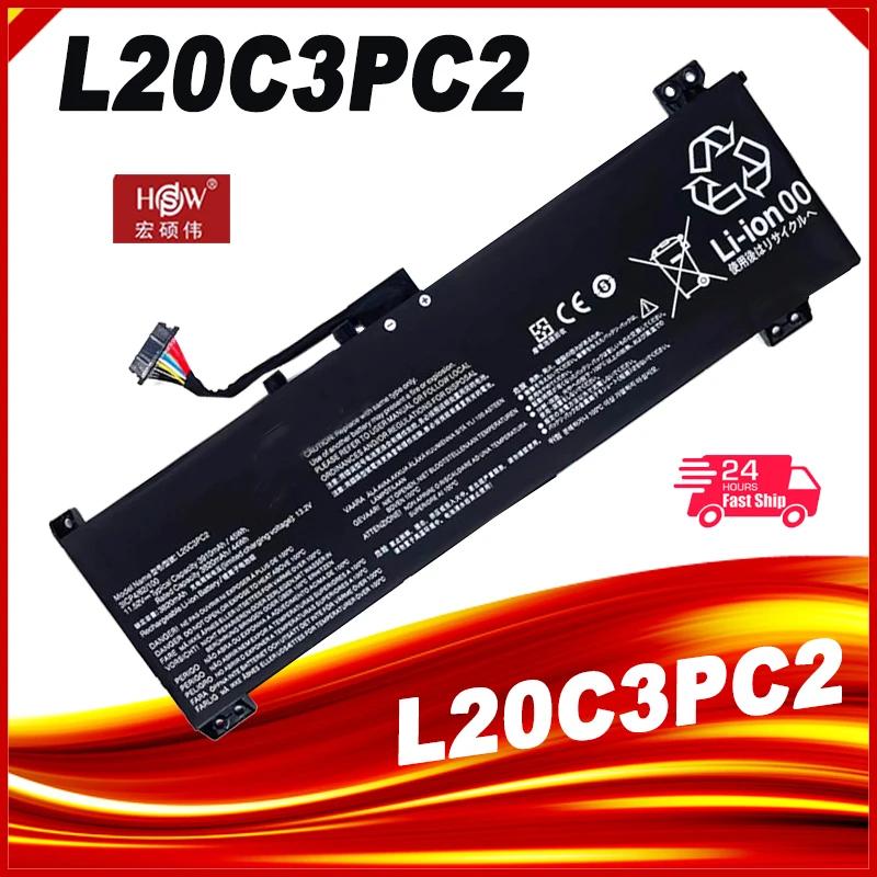Bateria do Portátil para Lenovo Ideapad Gaming 15ac6 15ihu6 82k1 82k2 L20l3pc2 L20d3p2 11.52v 45wh