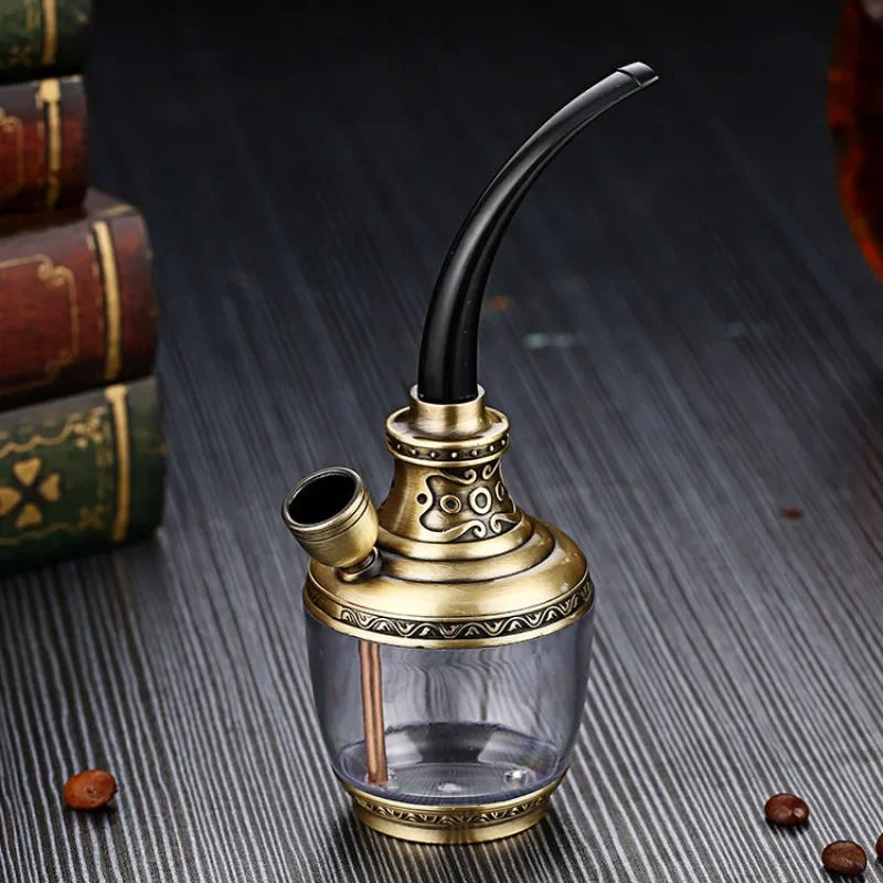 

High Grade Complete Set Smoking Pipe Dual-use Glass Cigarette Pot Old Style Mouthpiece for Hookah Portable Tobacco for Hookah