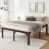 14in High Queen Bed Frame No Box Spring Needed, Heavy Duty Metal Platform Bed Frame Queen Size with Round Corners 2