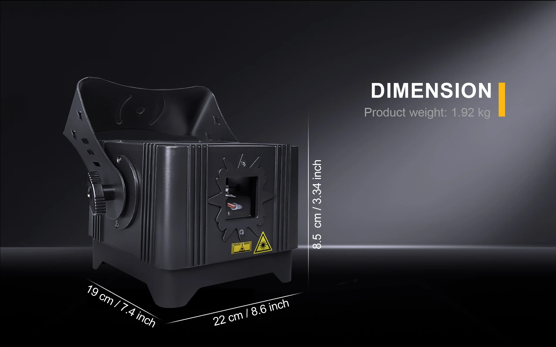SHEHDS Wasserdichtes 3W Laser-Außenlicht mit 15KPPS TTL-Animation und APP-Steuerung für DJ, Disco, Party, Zirkus, Hochzeit, Kegel-Effekt, DMX – Detail 3