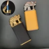 New Creative Dragon Double Fire Lighter Jet Flame Open Fire Conversion Windproof Inflatable Lighter Novelty Men's Gift 2