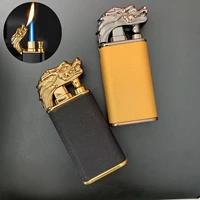 New Creative Dragon Double Fire Lighter Jet Flame Open Fire Conversion Windproof Inflatable Lighter Novelty Men's Gift 2