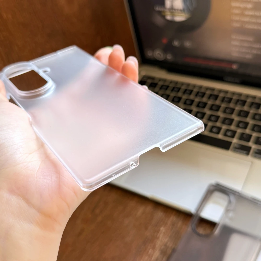 Matte Transparent Shockproof Dual-Layer Phone Case