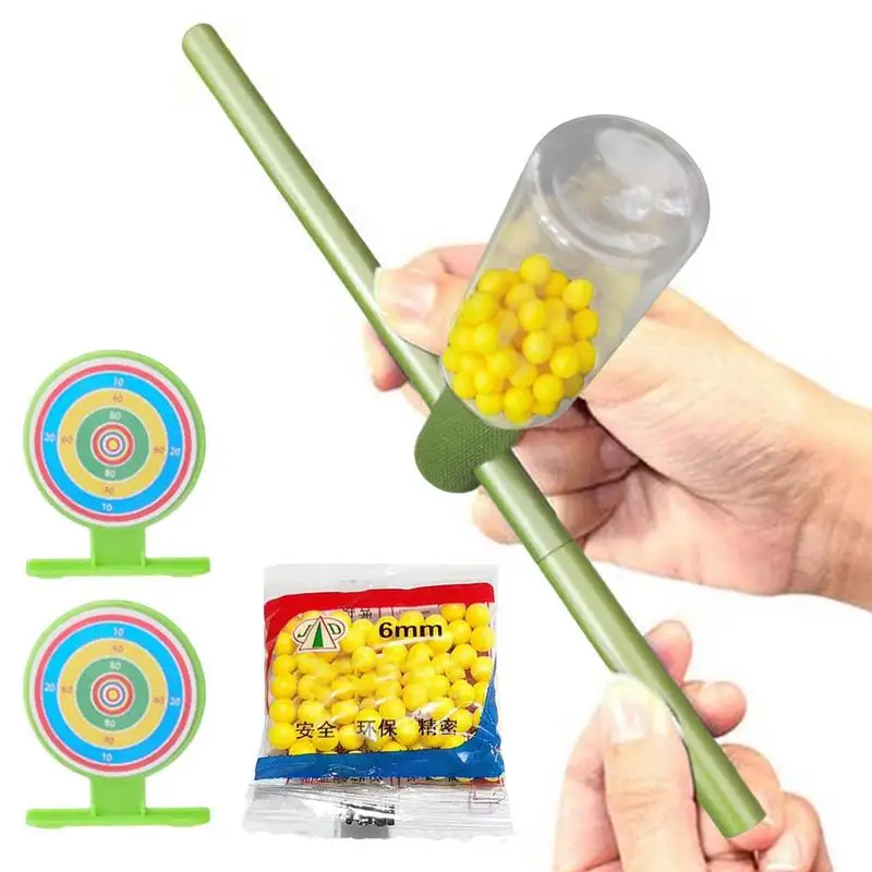 

Soft Pinball Launcher Alloy Crackling Tube Safe And Soft Pinball Game Aluminum Alloy Simulation Bamboo Small Ball Shooter