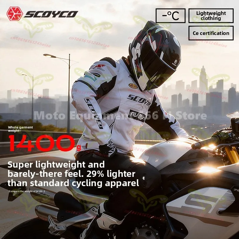 Scoyco 오토바이 라이딩 슈트 남성용 봄 여름 메쉬 통기성 오토바이 가죽 자켓 올 시즌 유니버설 여성용