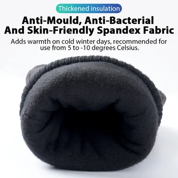 Touchscreen compatible fleece cycling gloves