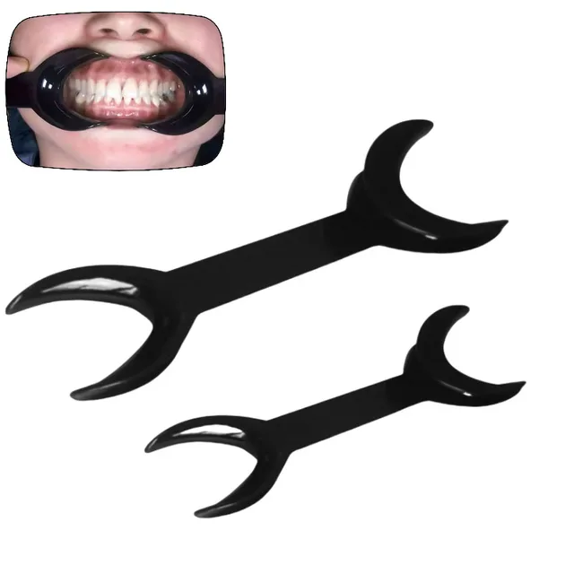 Abridor Retractor Labios Dental Retractor De Labios Intraoral Dental - 4 Piezas, Doble Cabeza En Forma De T, Color Negro, Para Consultas Retractor Bucal Intraoral