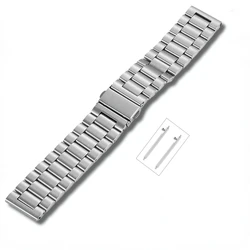 Premium Stainless Steel Metal Watch Strap - Elegant Chain Wristband for Samsung Gear S3 (Silver)
