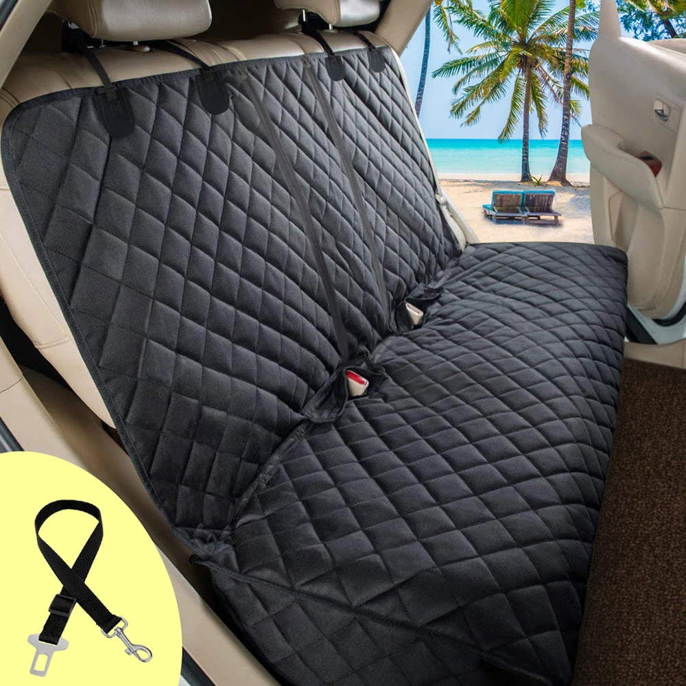 Dog Car Seat Cover Pet Travel Carrier Mattress Waterproof Dog Car Seat Protector Mat With Middle Seat Armrest For Dogs 1