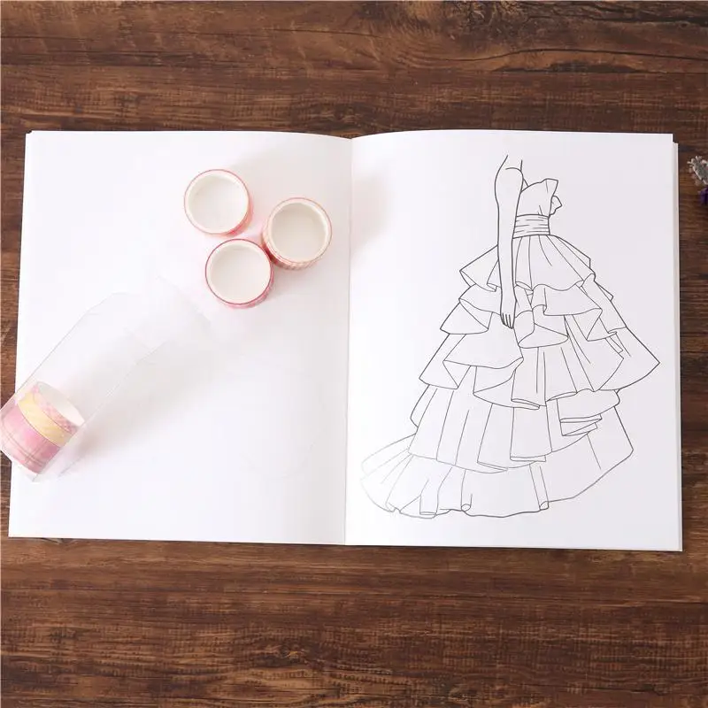 Fashion Design Book Clothing Design Drawing Human Body Dynamics and Dress  Expression Techniques Book - AliExpress