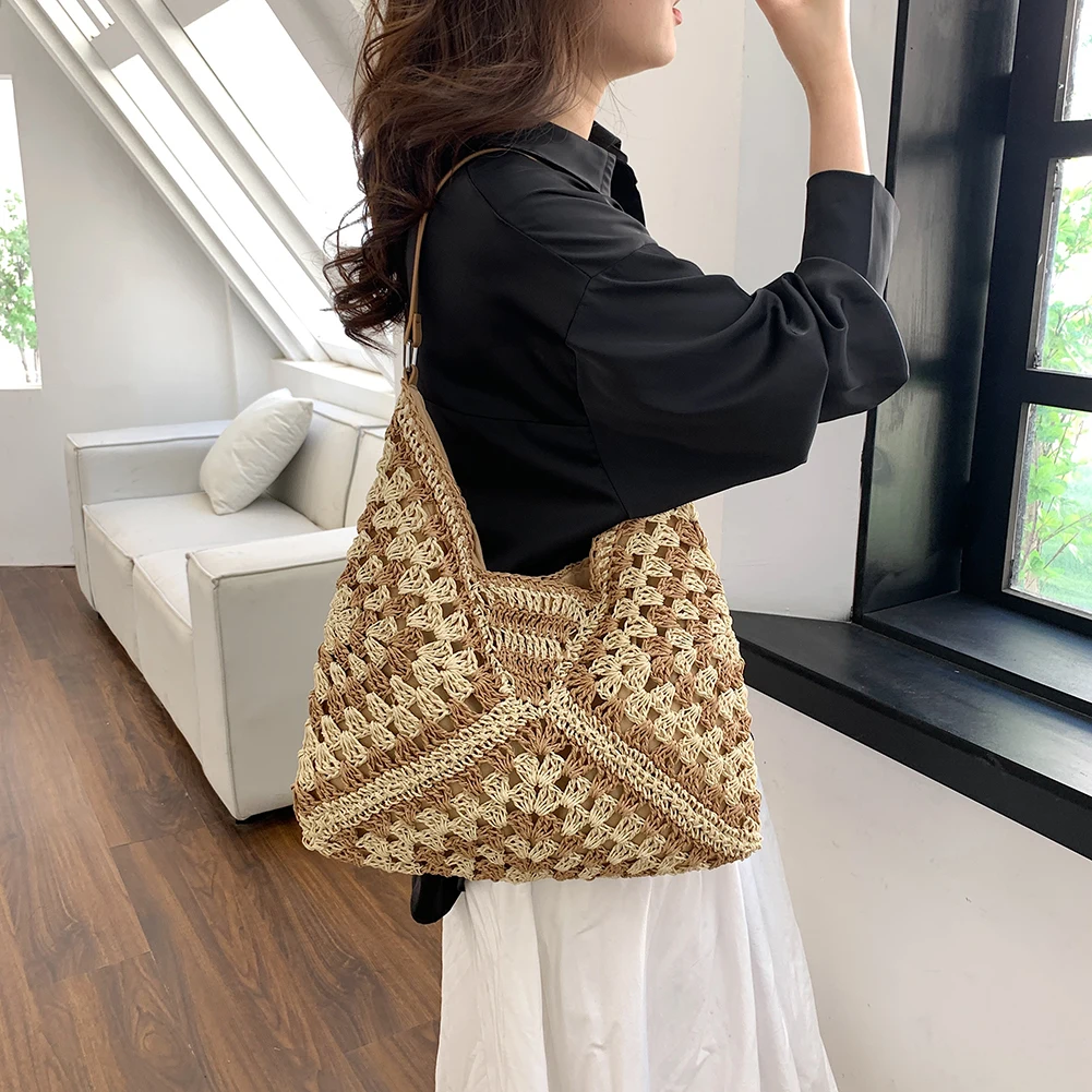 Straw Crossbody Bag Love Heart Shape Handbag Woven Small Handbag INS  Fashion Summer Trendy Tote Purse Women Fashion Hobo Bags - AliExpress