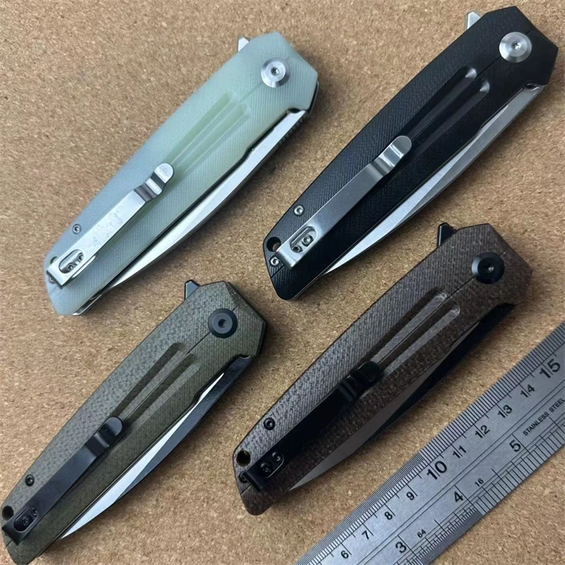 Newest Sitivien ST152 Real K110 Blade Folding Knife Micarta Handle Flipper Outdoor EDC Pocket Camping Hunting Military Knife 4