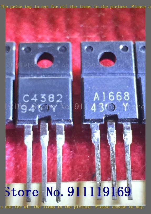 

2 шт./партия = пара 2SA1668 2SC4382 2A 200V