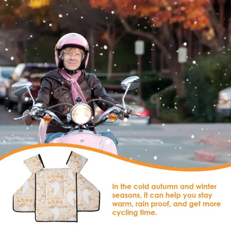 Motorcycle Leg Apron Scooter Leg Cover Windproof Cover Cold Protector Scooter Riding Short Fleece Mats Motorcycle Accessories