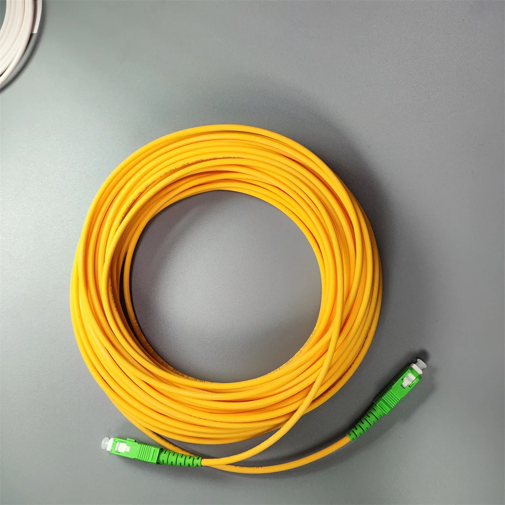 10m 15m 20m 30m Fiber Opitc Cable SC/APC-SC/APC FIber Optic Patch Cord Ftth Fiber extension cable fiber optic cable