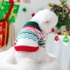 Christmas Fireworks Sweater Pet Dog Cat Clothes Autumn and Winter Warm Knitted Sweater Pullover Elastic Christmas Wind 2