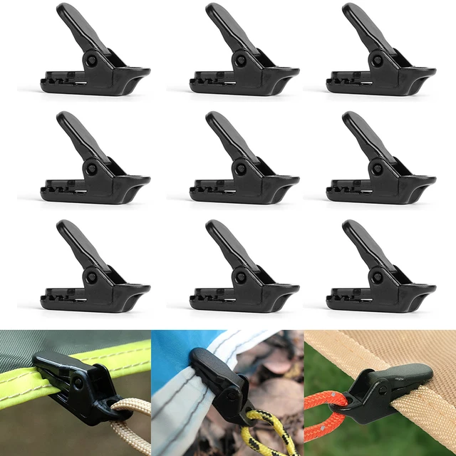 5-40Db Kültéri Ponyvás Bilincs Napellenző Sátoros Lombkorona Kemping Túlélési Sürgősségi Szorítás Szerszám Támogató Clip Sátor Kiegészítők