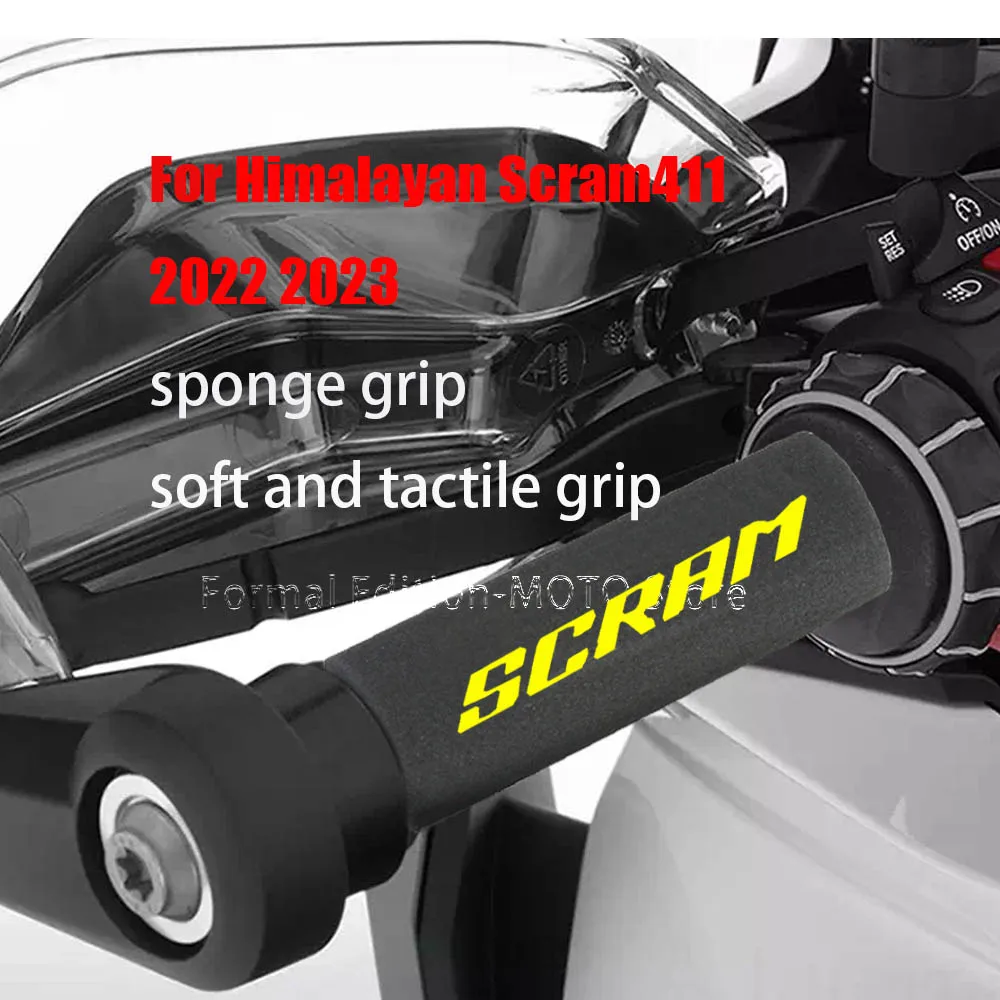 

For Himalayan Scram411 himalayan scram 411 2022 2023 Motorcycle Grip Cover Shockproof 27mm Motorcycle Sponge Grip