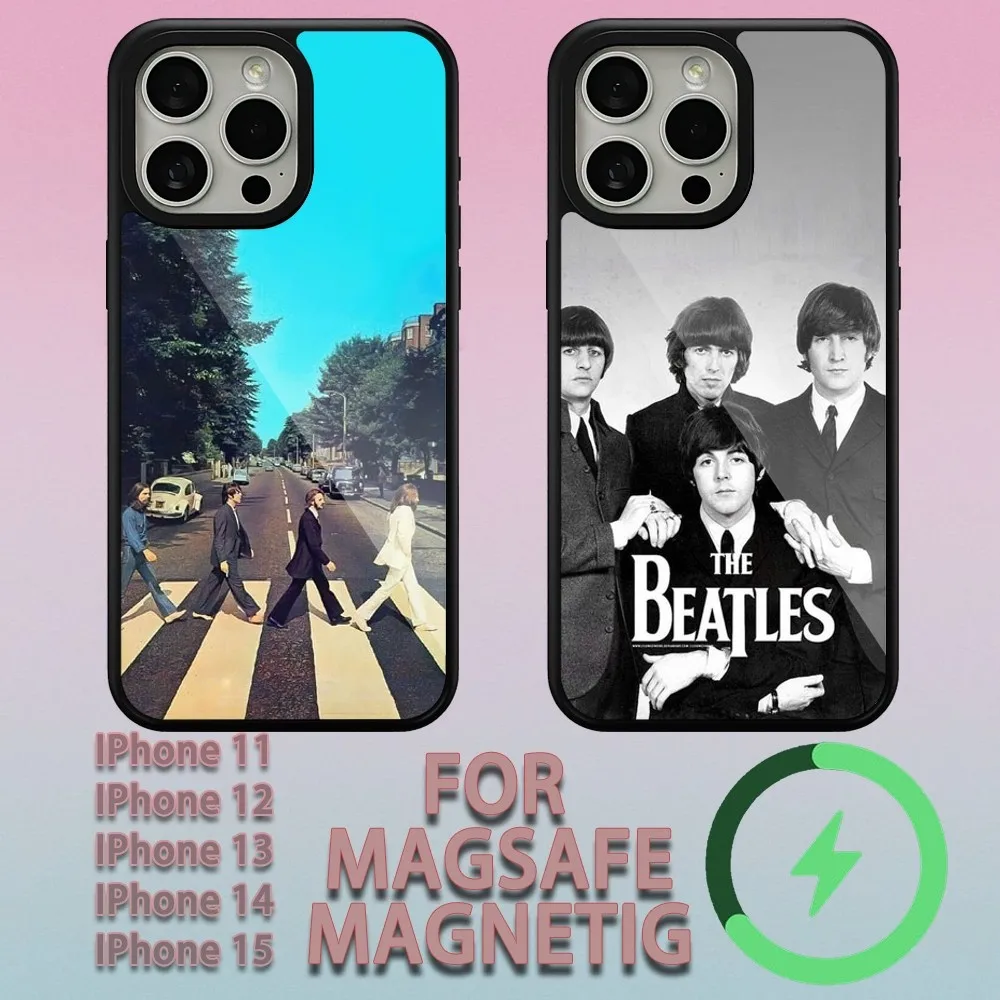 Чехол для телефона Band T-The Beatless для iPhone 11 12 13 14 15 Plus Pro Max, магнитный беспроводной чехол Magsafe для зарядки