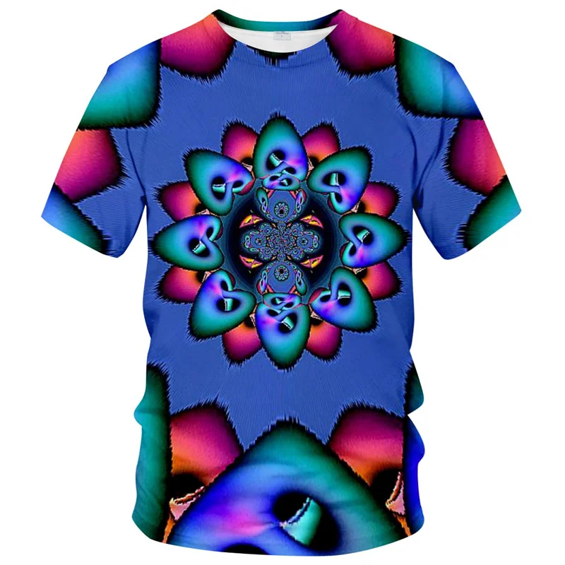 

Optical Illusion Graphic T Shirt for Men Harajuku Fahsion T-shirt 3D Printed Hip Hop Streetwear Tops Tees Womens Clothing Casual
