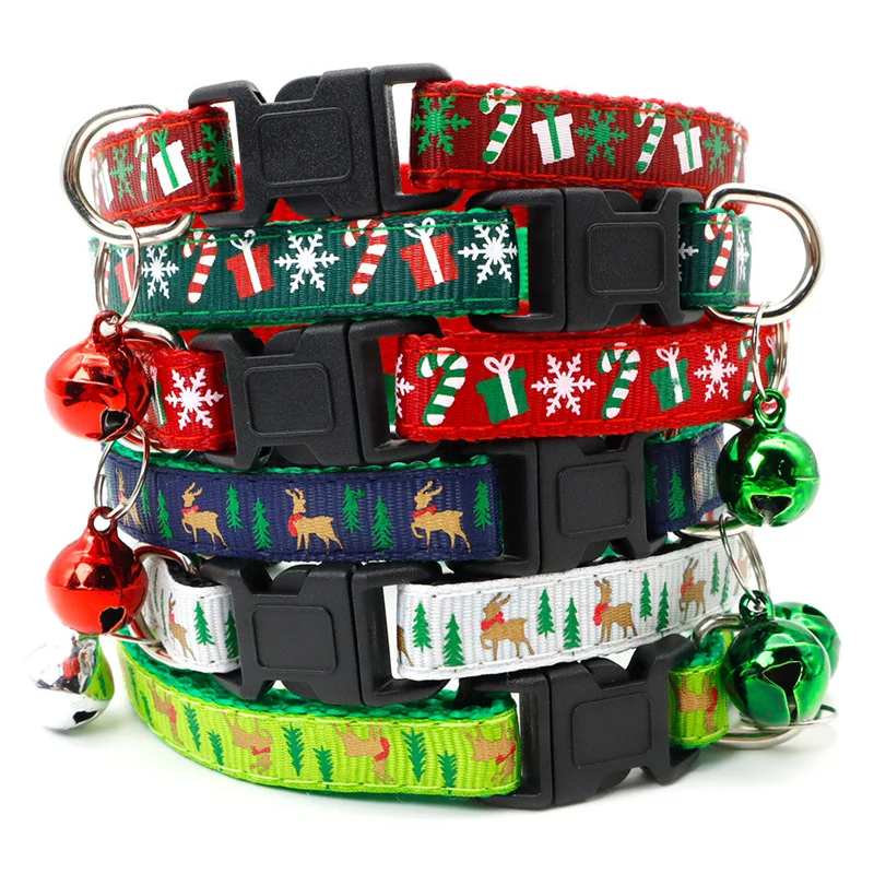 Christmas Safety Buckle Dog Collar Snowflake Tree Christmas Pet Collar Adjustable Collar Cat Collar Pet Accessories Wholesale Christmas Safety Buckle Dog Collar Snowflake Tree Christmas Pet Collar Adjustable Collar Cat Collar Pet Accessories Wholesale