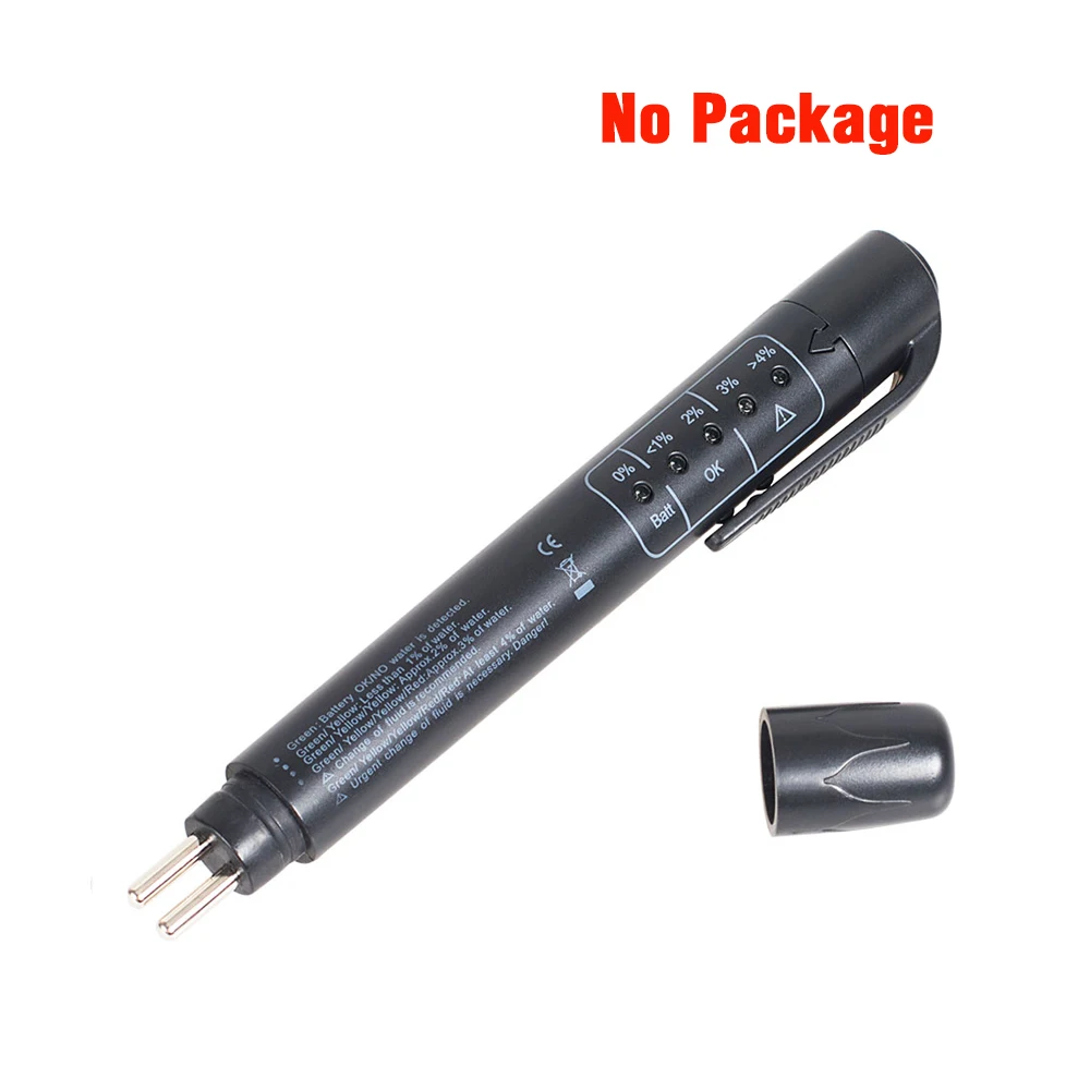 Advanced Brake Fluid Tester Pen with 5-LED Indicator - Auto Diagnostic Tool for DOT3/DOT4 Fluid Analysis