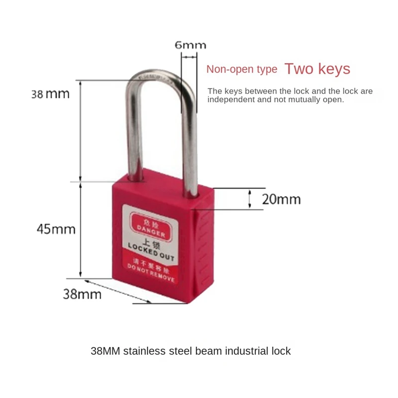 9 PCS Lockout Tagout Locks Tags Set Keyed Different Safety Padlocks Lockout Station Lock Out Tag Out Kit