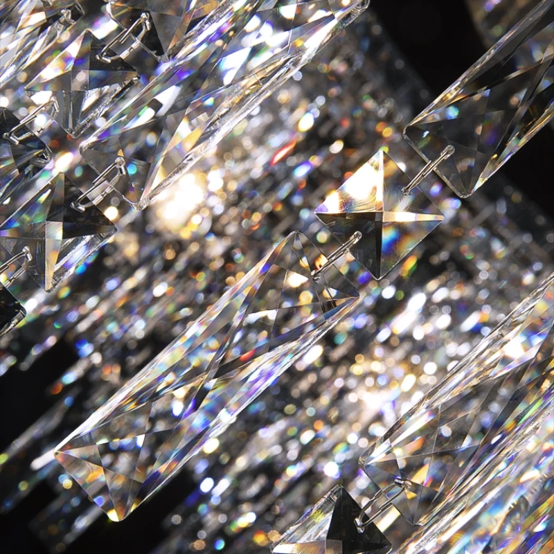 LED Lamp Italian Milan Crystal Chandelier for Dining Room