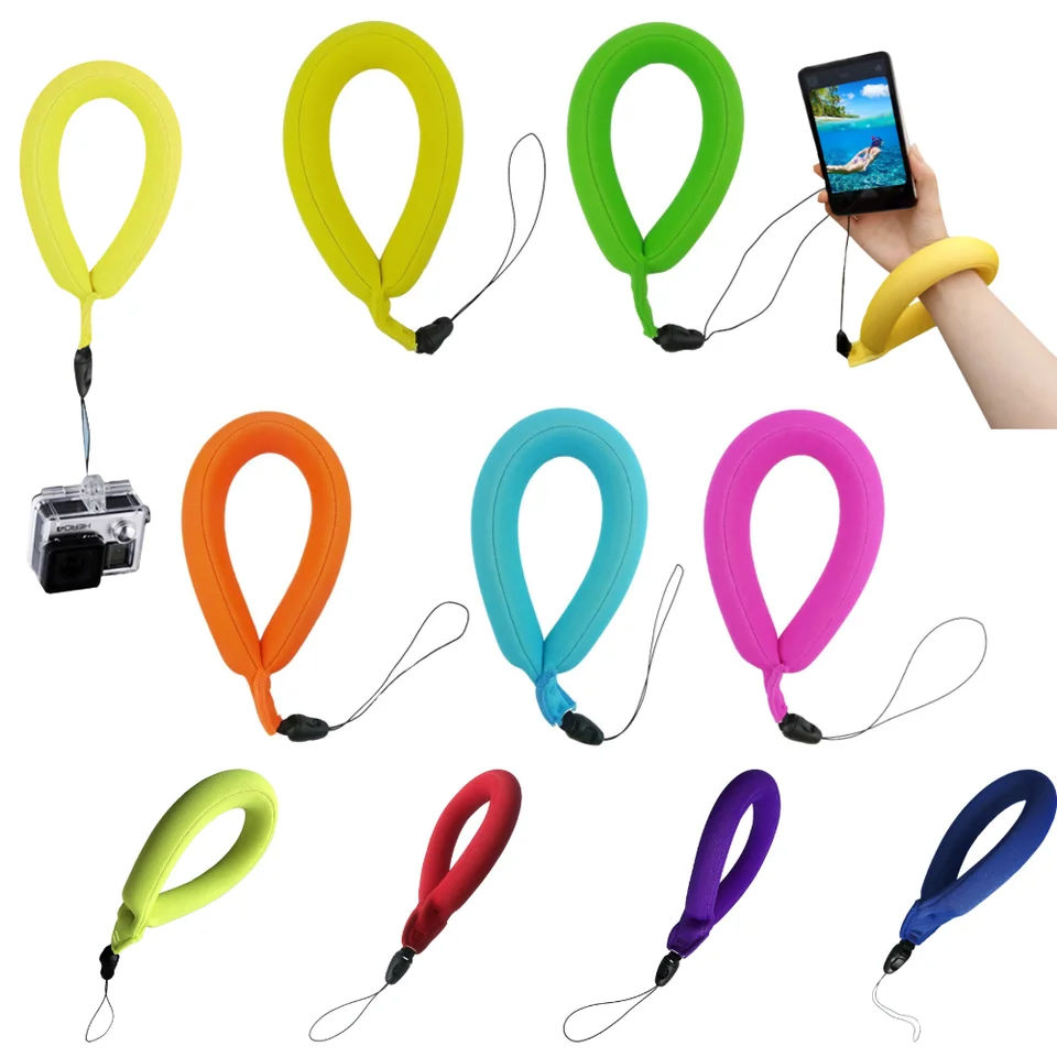 Acquista Cerchio Per Fotocamera Impermeabile Galleggiante In Morbida Schiuma Colorata Con Cinturino Da Polso Per Il Surf In Italia A Partire Da 11 - Foto 12