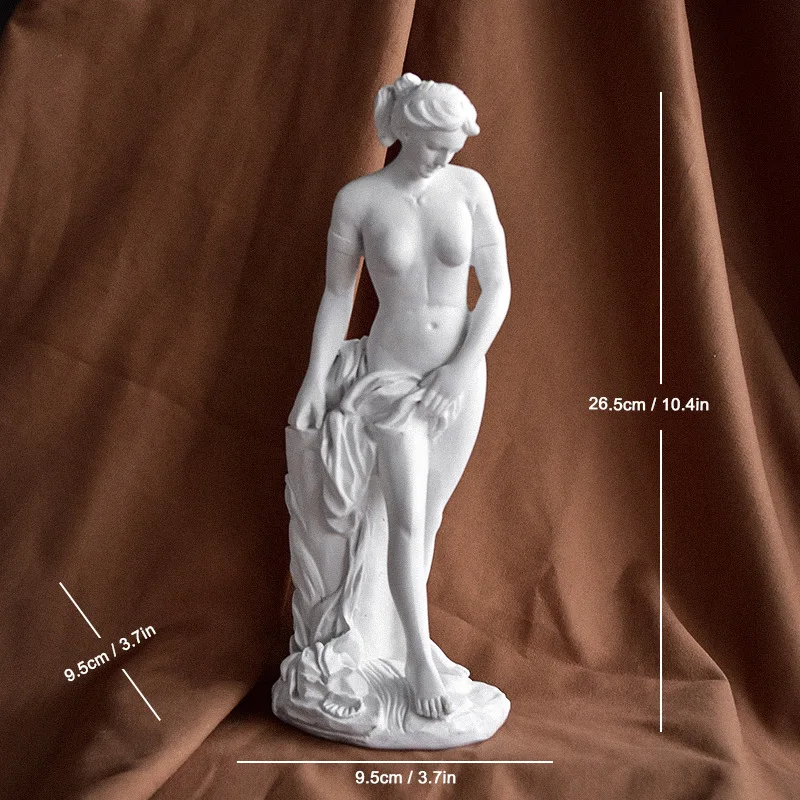 Venus Goddess Aphrodite Resin Sculpture - Classic Northern European Art & Decor Ornament