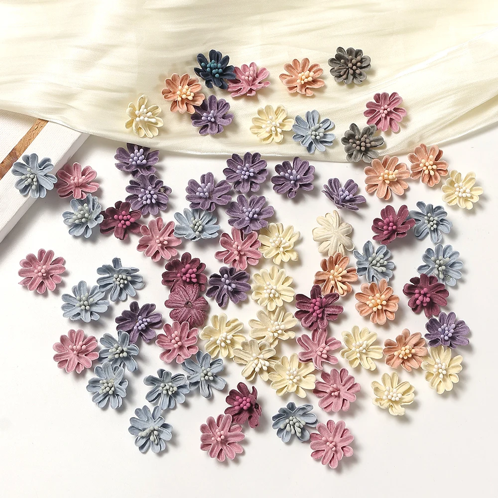 Artificial Flowers Crafts Silk 3cm Flowers Crafting Craft Silk