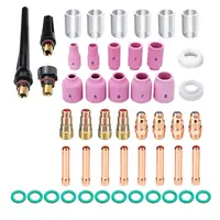 49pcs TIG Welding Stubby Gas Lens Consumables Accessory for WP17/18/26 2