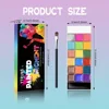 Water soluble makeup palette, water activated eyeliner palette, 20 color face painting eyeliner makeup, art, Halloween, carnival 5