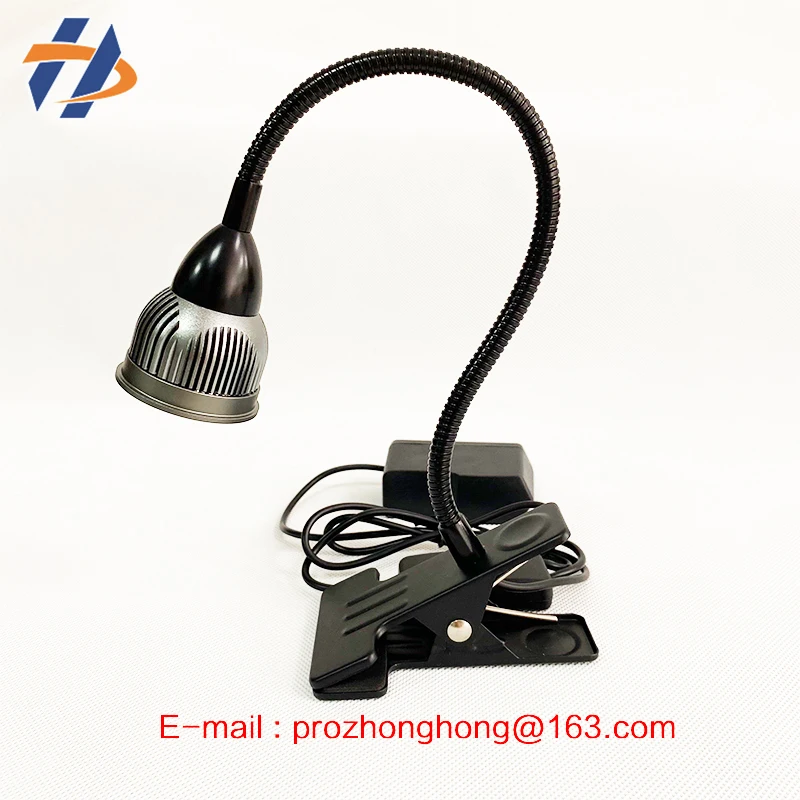 โคมไฟยูวีพลังสูง5W แบบไม่มีเงากาวอะคริลิคแก้วสีเขียวซ่อมน้ำมันยาทาเล็บแสงความยาวคลื่น365nm 395nm 1