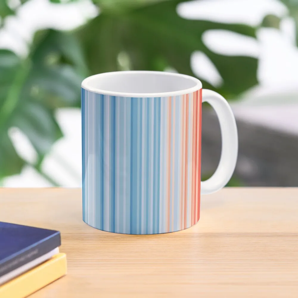 

Climate Change Warming Stripes Coffee Mug Mixer Mug Coffee Cups Ceramic Coffee Mug