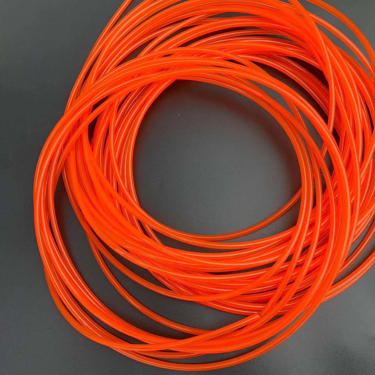 Orange Polyurethane Conveyor Belts PU Round Drive Belt Meltable Cord Diameter 2mm-15mm 1 Meter