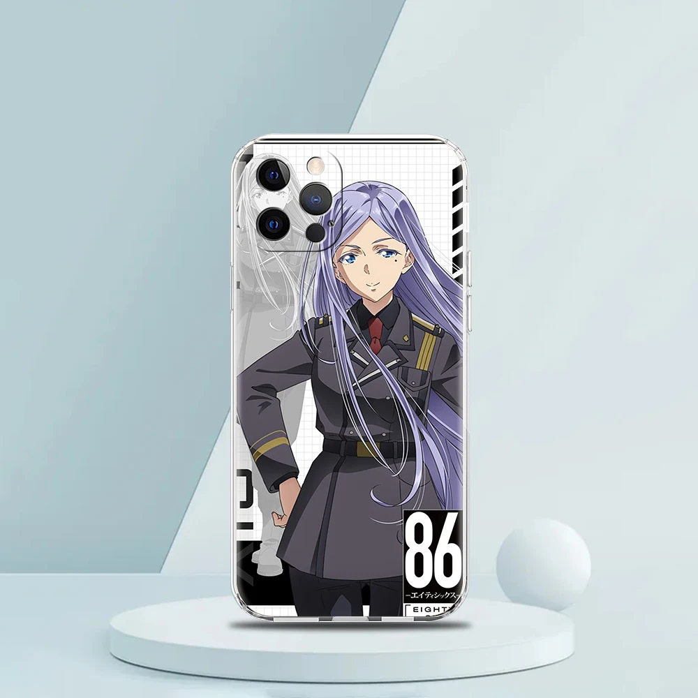 11 cases 86 Eighty Six Anime Case for iPhone 13 12 Pro Max Cover Transparent Soft for iPhone 11 Pro Max 7 8 Plus X XS XR SE2020 Shell TPU xr phone case