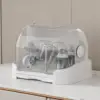 Baby Bottle Storage Large Baby Bottle Organizer with Cover Dust-Proof Containers for Pump Feeding Pantry Countertop Kitchen