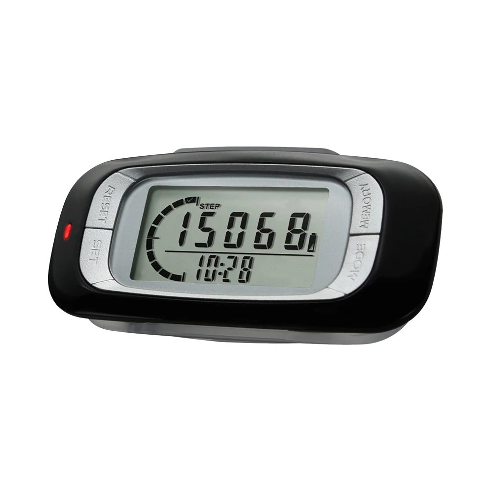 3d Digital Simple Walking Distance Clip Sur Podomètre Compteur de Pas Avec  Clip, mémoire Distance de Marche Miles / km Exercice Fitness Activité  Calorie Pour Hommes