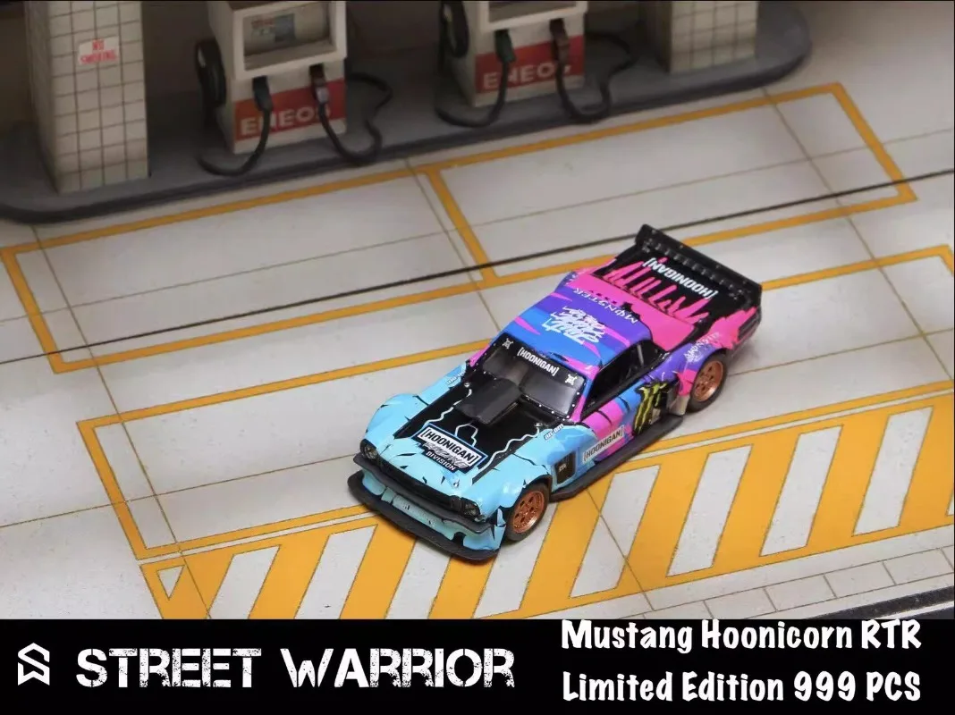 SW 다이캐스트 1/64 스케일 포드 머스탱 Hoonicorn / F-150 - 소년 선물을 위한 근본적으로 맞춤형 한정판 합금 자동차 모델 장난감