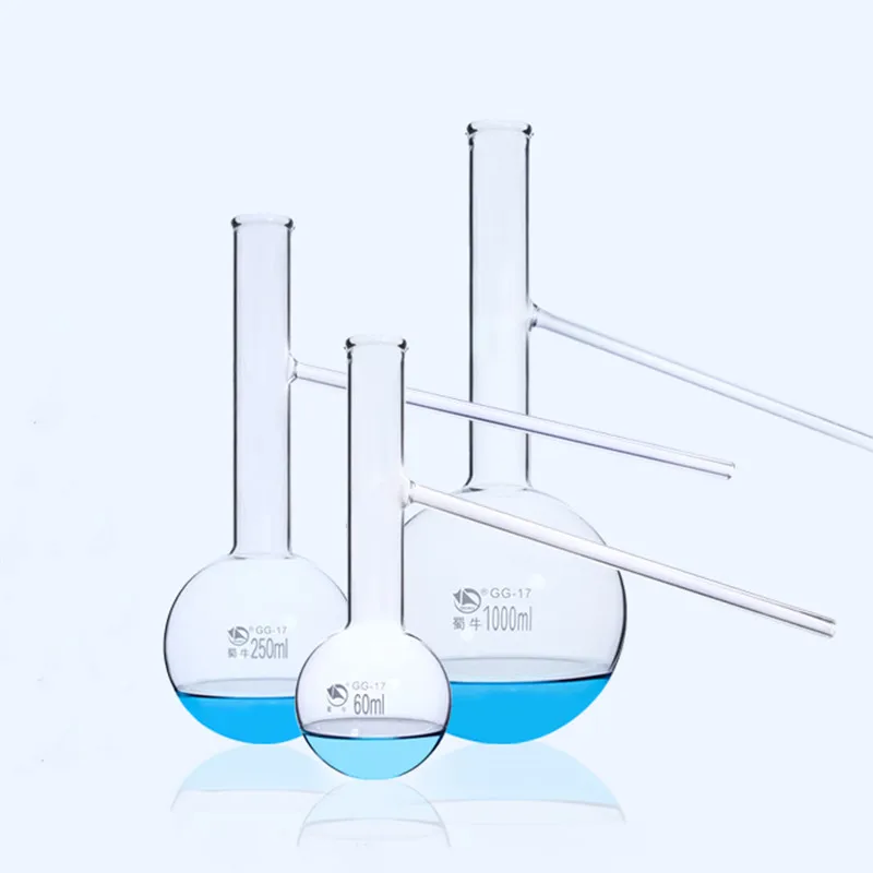 

1Pcs/Lot 60ml-1000ml Glass Distilling Flask Short Neck Lab Borosilicate Boiling Flask with Side Tube Laboratory Supplies